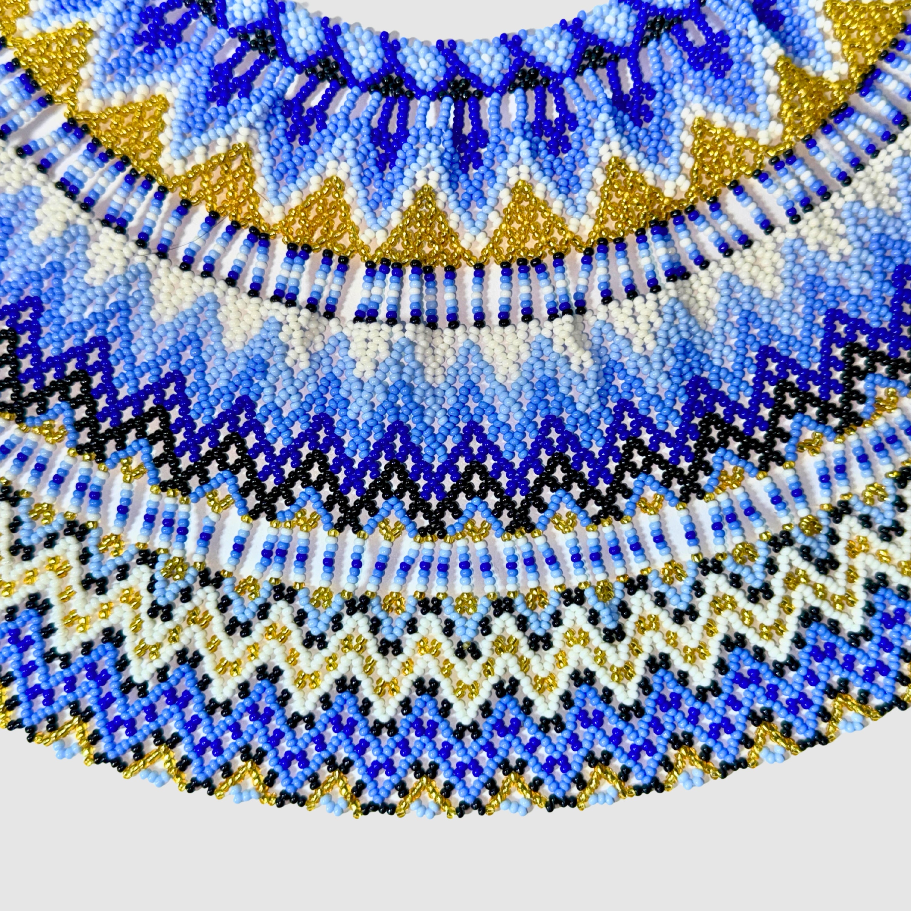 Collar Ancestral Azul Dorado