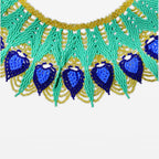 Collar Azul de Oro Esmeralda